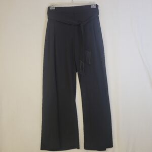 Ashley Stewart Size 24/29 Belted,‎ Pleated, Wide Leg Pants, 13" Rise